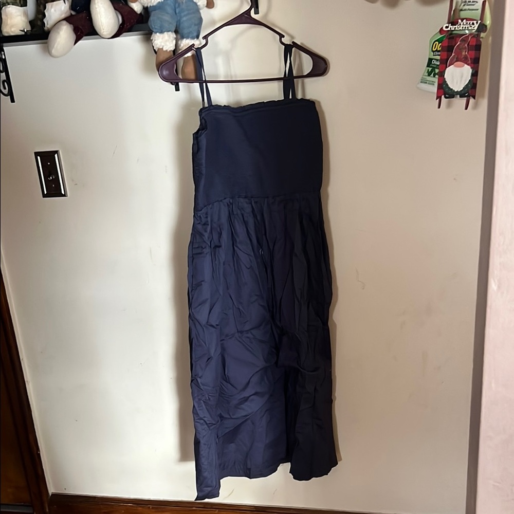 Elegant Navy Blue Maxi Dress